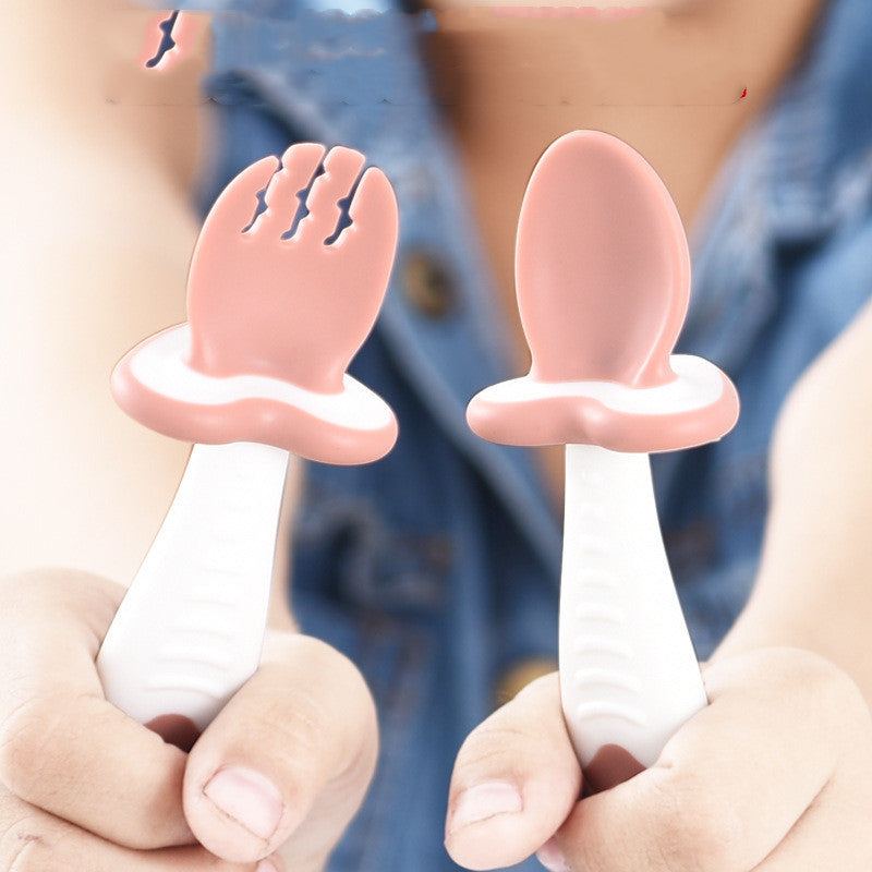 Soft-tip baby fork

Self-feeding utensils

