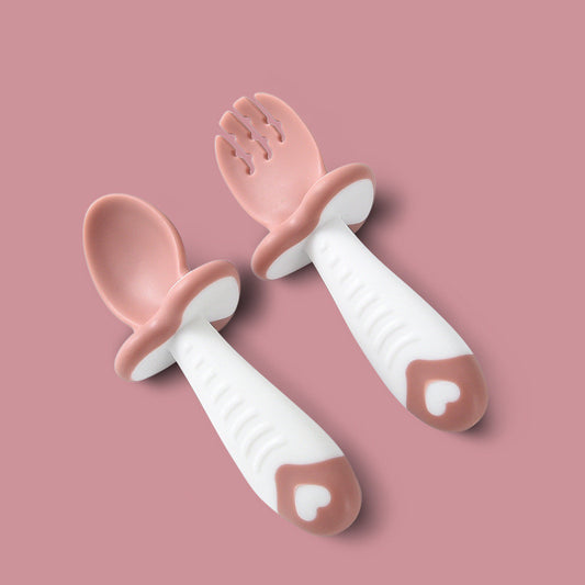 Soft-tip baby fork

Self-feeding utensils

