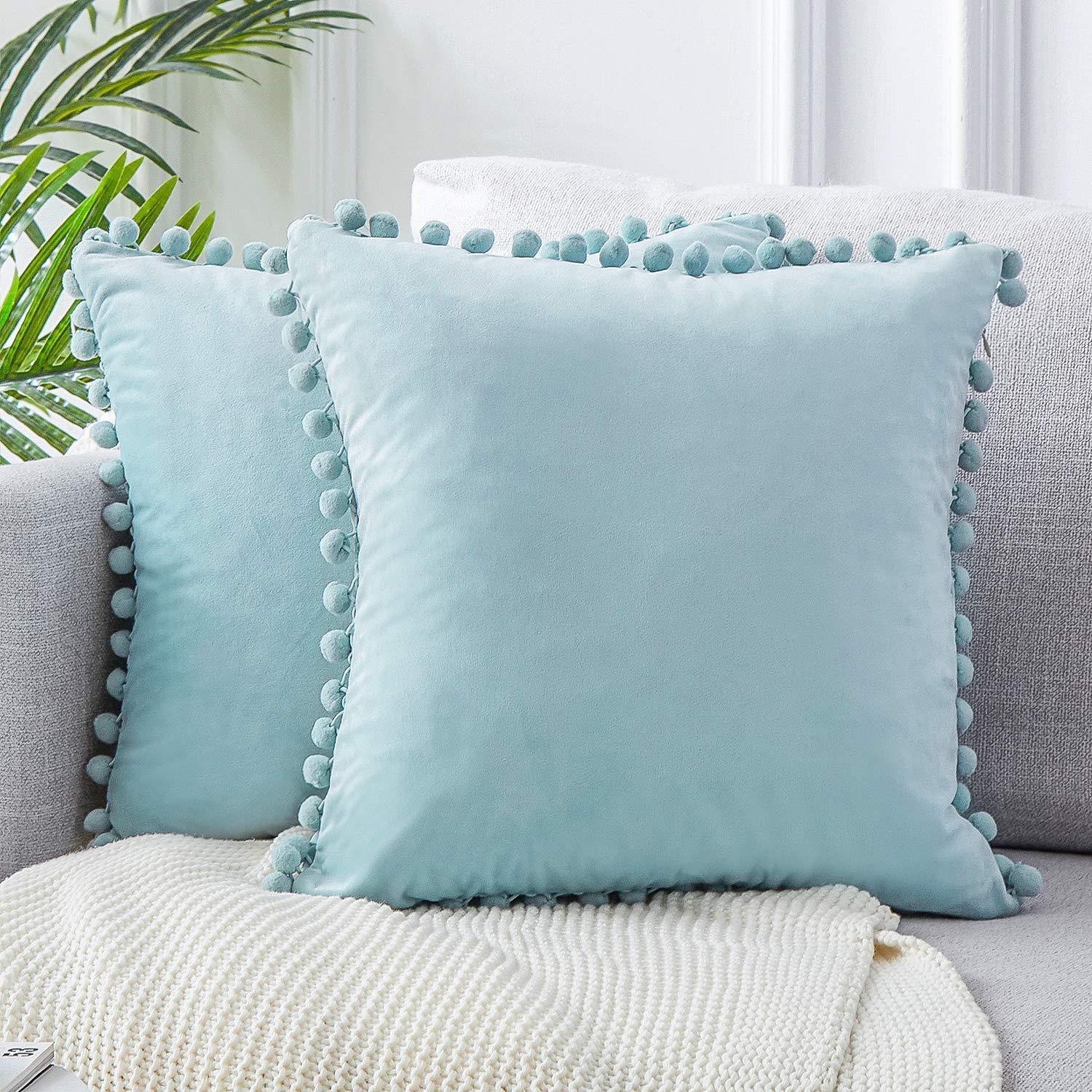 Wind velvet solid color cushion cover placed on an office chair in a stylish workspace


