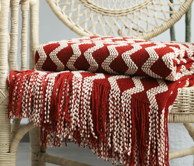 Decorative sofa throw

Cozy knit blanket