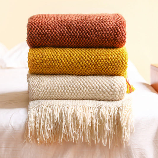 Sofa throw blanket

Decorative knit throw