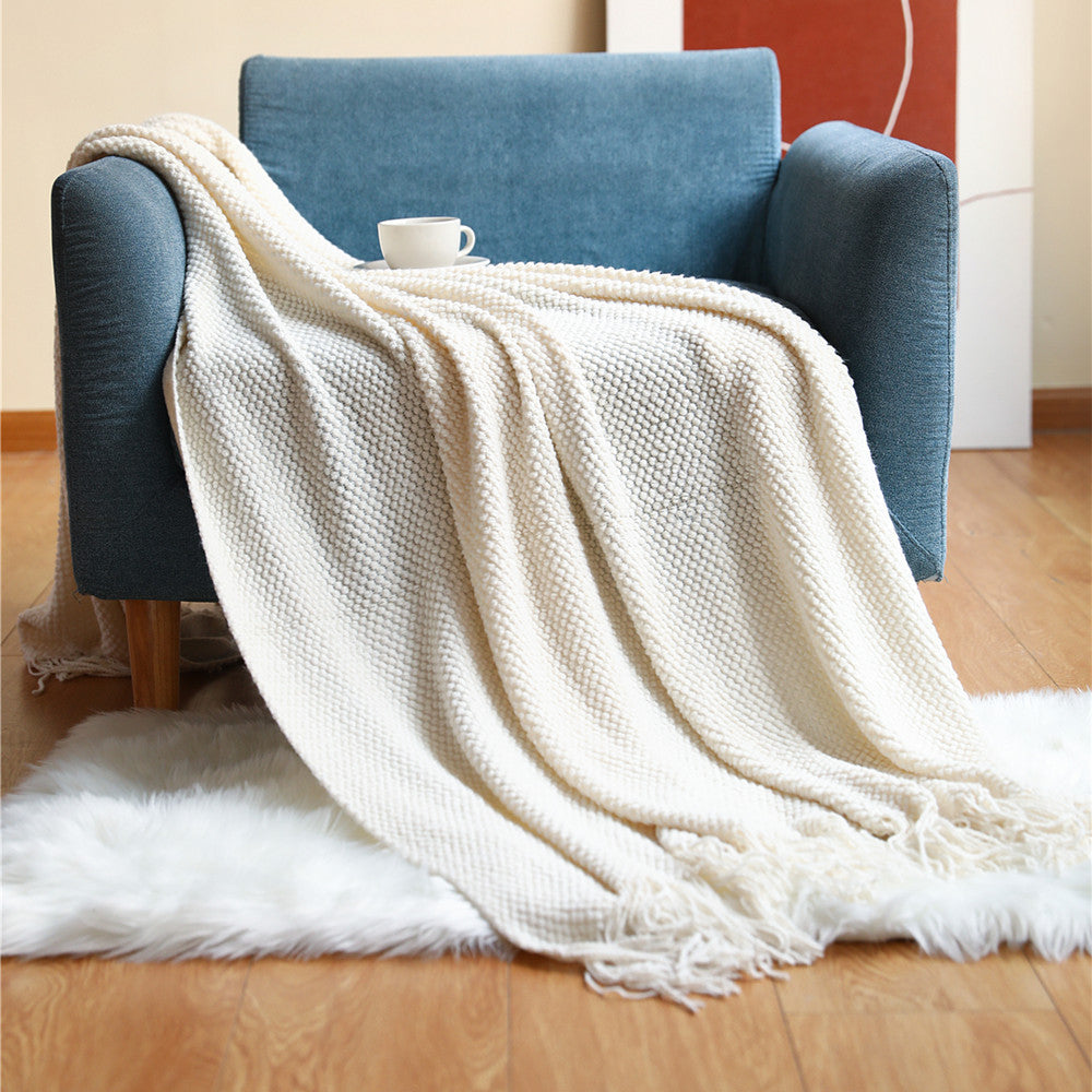 Sofa throw blanket

Decorative knit throw