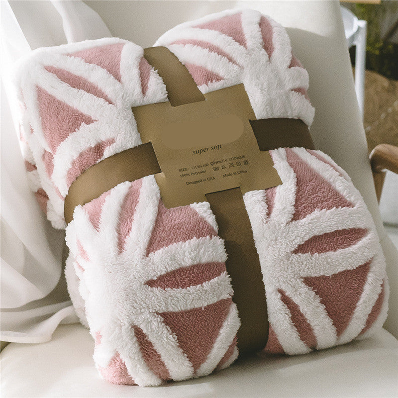 Lamb velvet siesta blanket

Thickened jacquard throw

