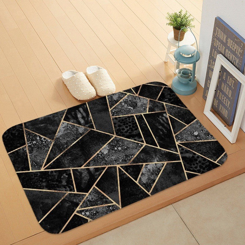 Coral velvet door mat

