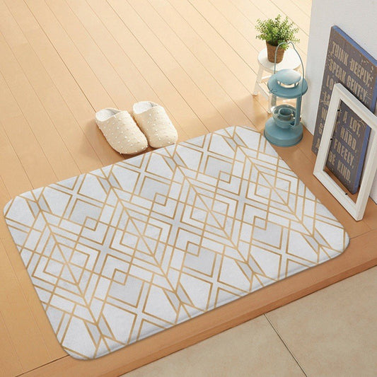 Coral velvet door mat

