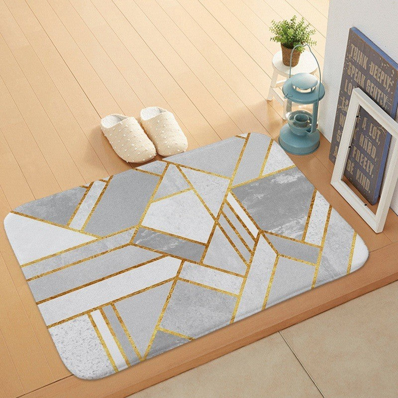 Coral velvet door mat

