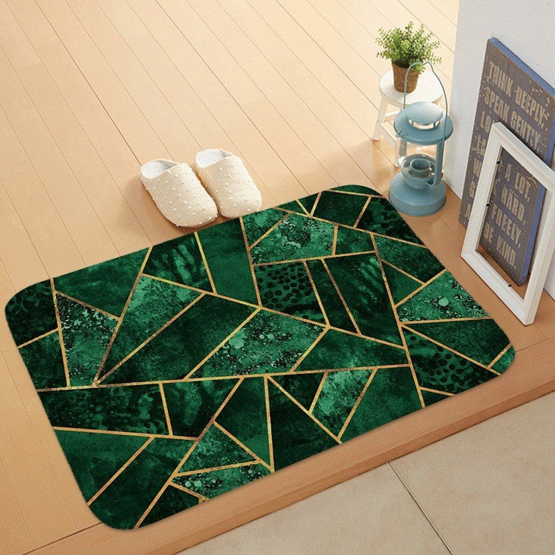 Coral velvet door mat

