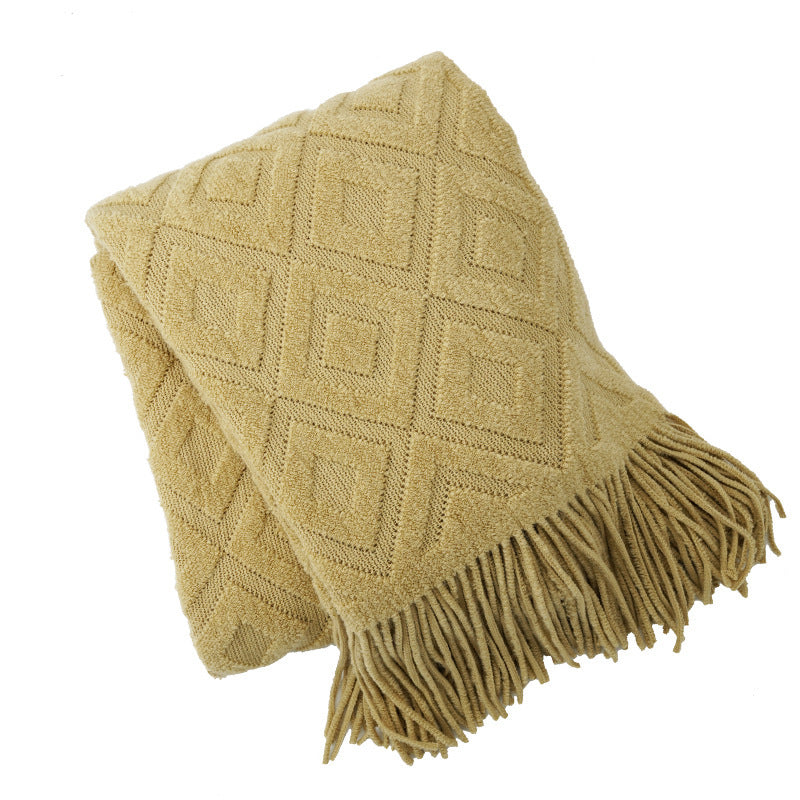 Bed tail throw blanket

Autumn winter bed towel