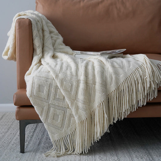 Bed tail throw blanket

Autumn winter bed towel