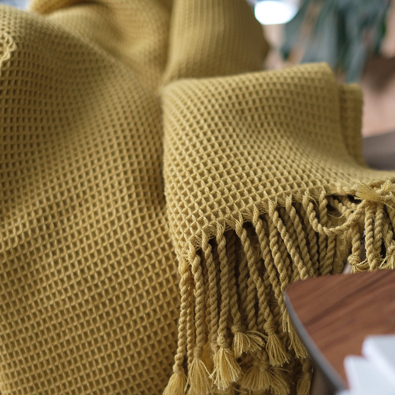 Solid Color Sofa Blanket