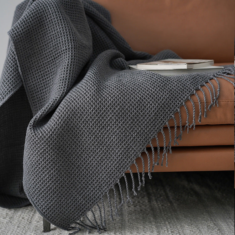 Solid Color Sofa Blanket