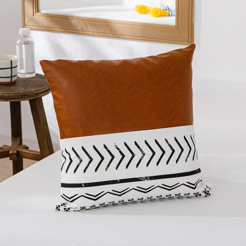 Double sofa cushion on a modern two-seater couch with thick padding and neutral color

