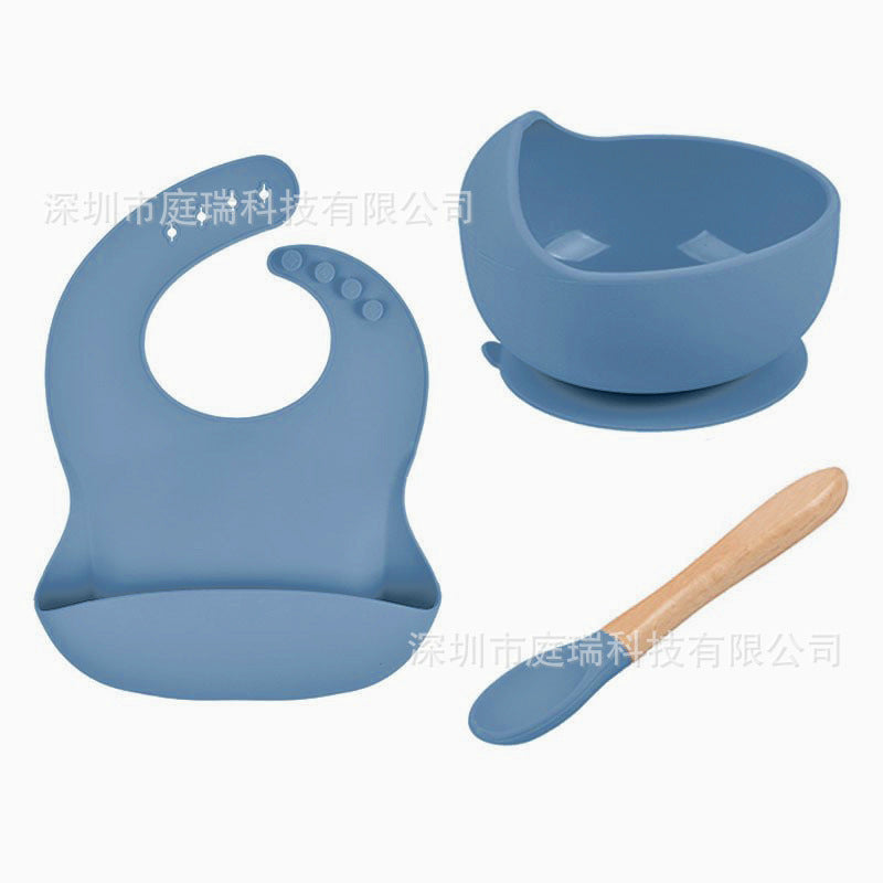 Silicone bib and spoon

Wooden baby spoon

