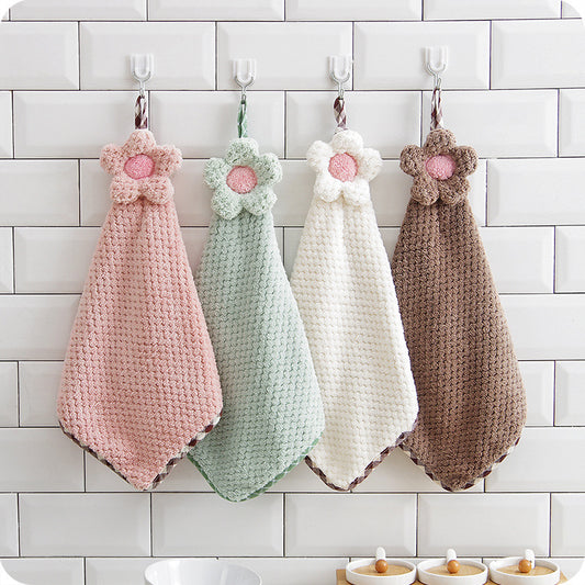 Hand Towel with Hanging Loop

Kitchen and Bathroom Towel

