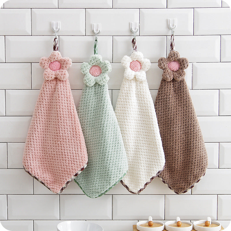 Hand Towel with Hanging Loop

Kitchen and Bathroom Towel

