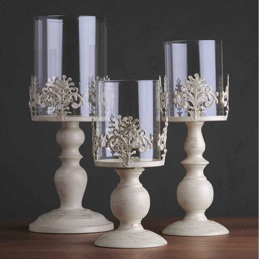 Metal candlestick stand

