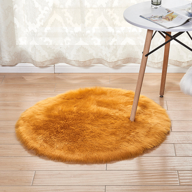 Plush carpet in a cozy home living room with modern furniture and warm lighting


