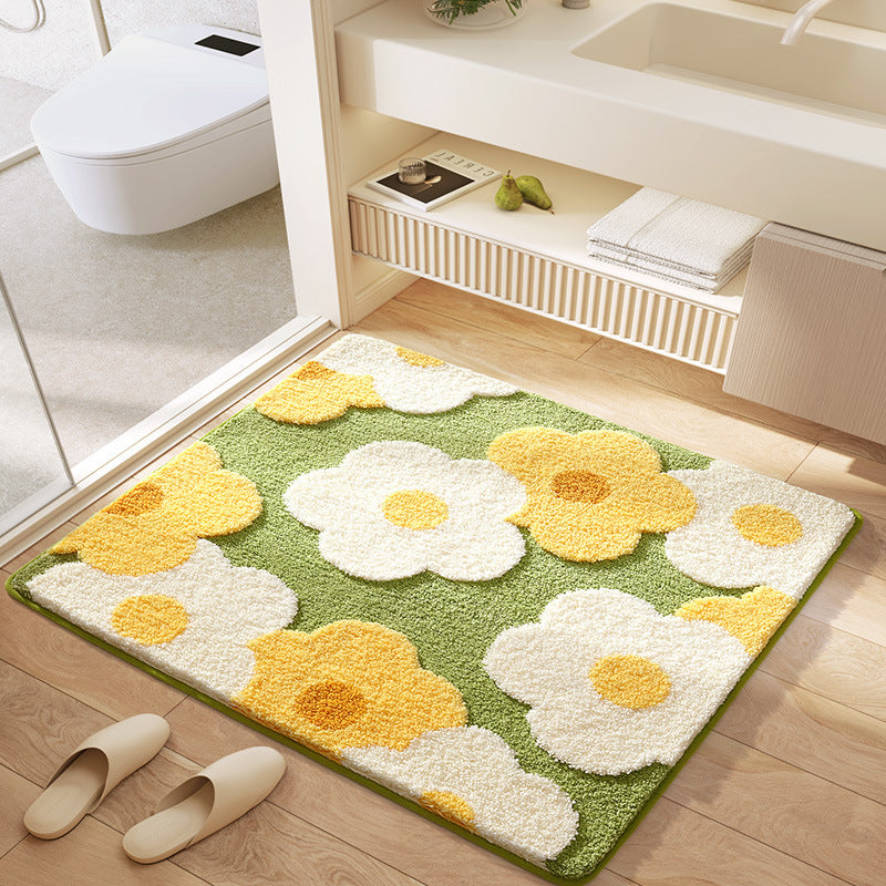 Absorbent floor mat

