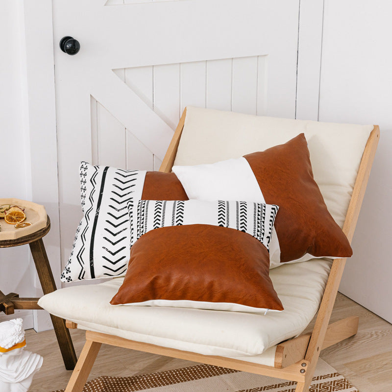 Double sofa cushion on a modern two-seater couch with thick padding and neutral color

