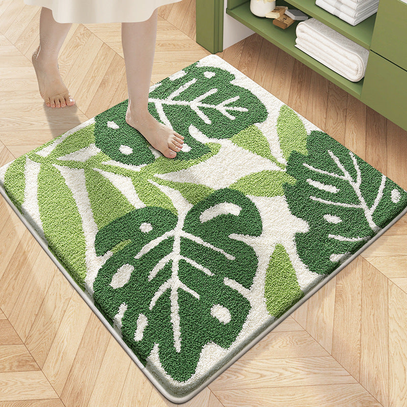 Absorbent floor mat

