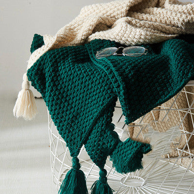 Knitted sofa cover throw

Office nap blanket