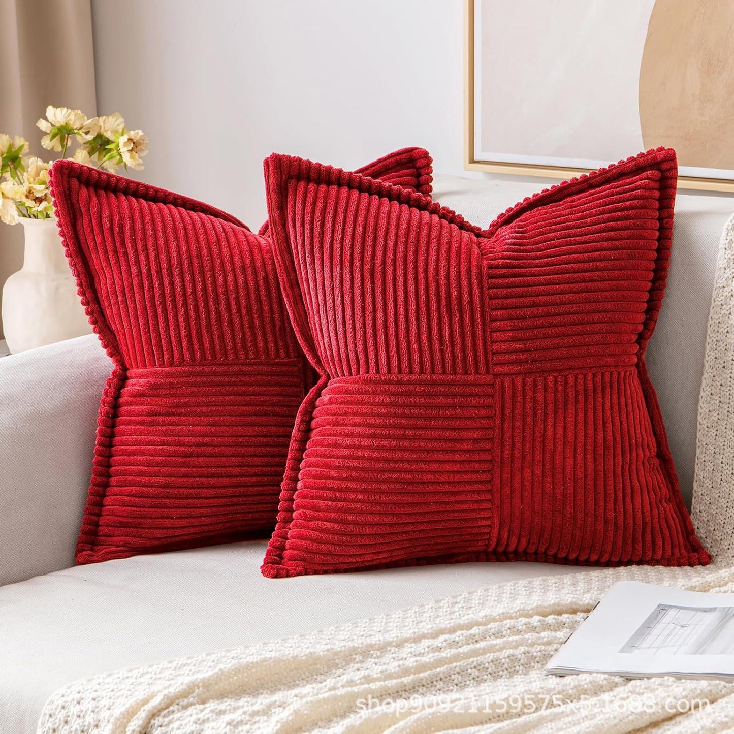 Decorative throw pillow covers