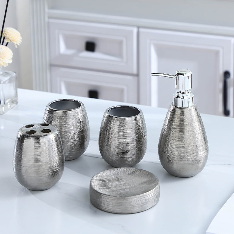 Five-piece bathroom collection

