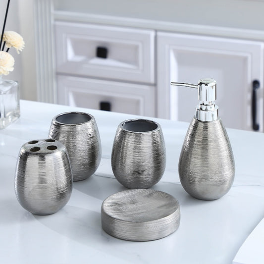 Five-piece bathroom collection

