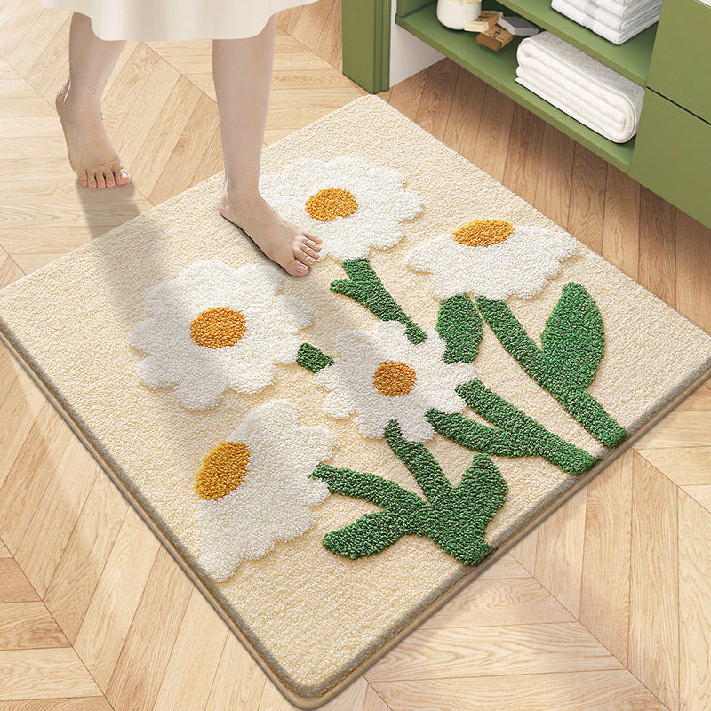 Absorbent floor mat

