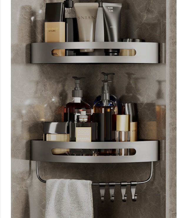 Hanging bathroom storage rack