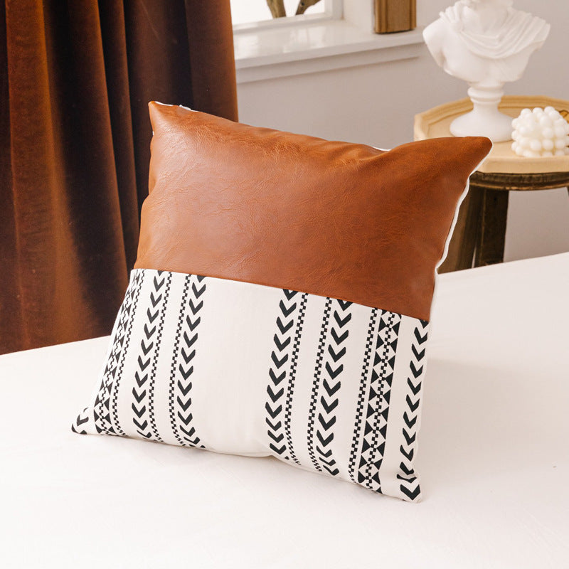 Double sofa cushion on a modern two-seater couch with thick padding and neutral color

