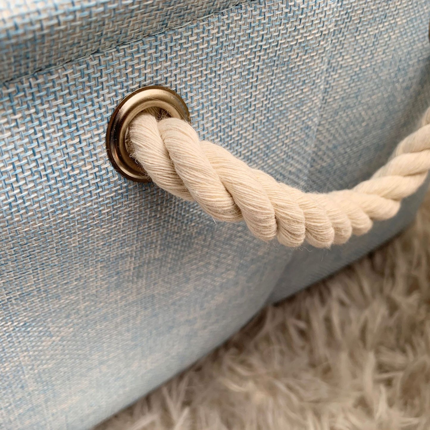 Fabric storage basket

