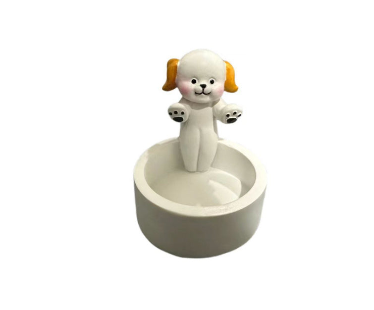 cute kitten candle holder


