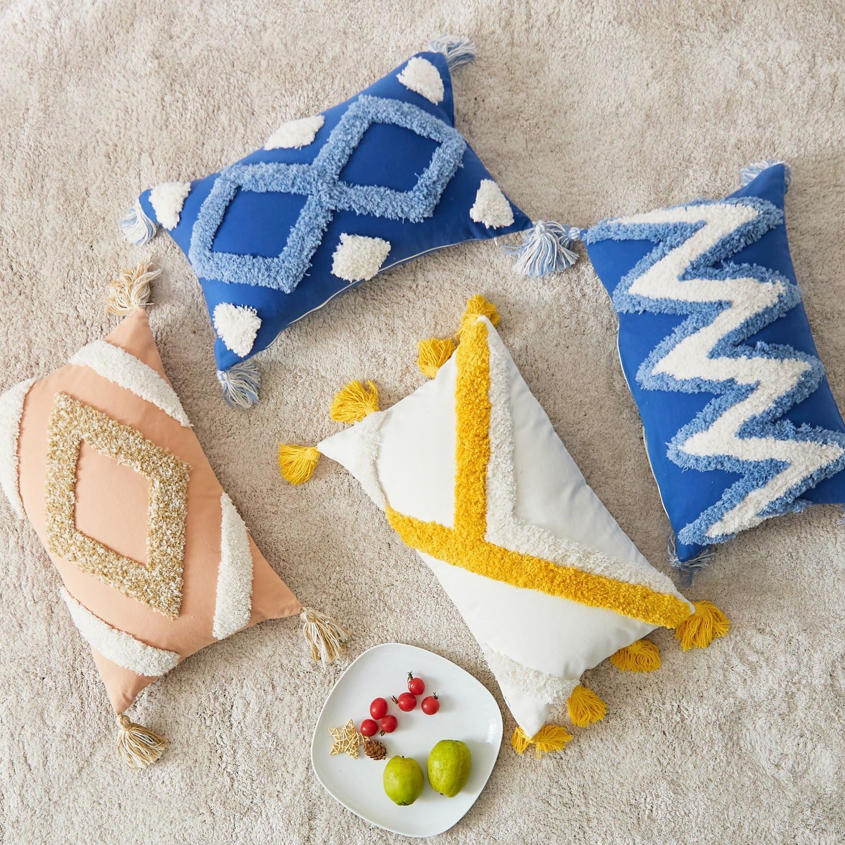 Cotton Canvas Cushion Cover – Durable & Stylish Pillowcase for Sofa or Bed - AVENWU