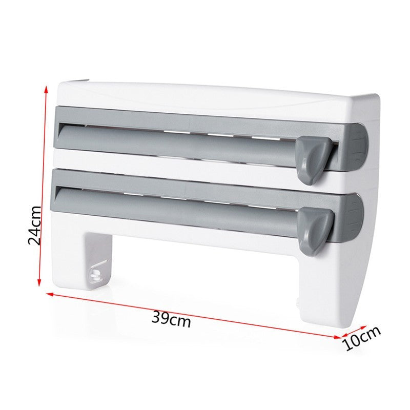 4-in-1 Wall-Mounted Kitchen Roll Holder & Dispenser - AVENWU