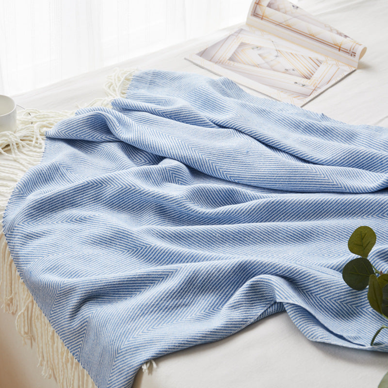 Woven jacquard throw

Wave pattern sofa blanket