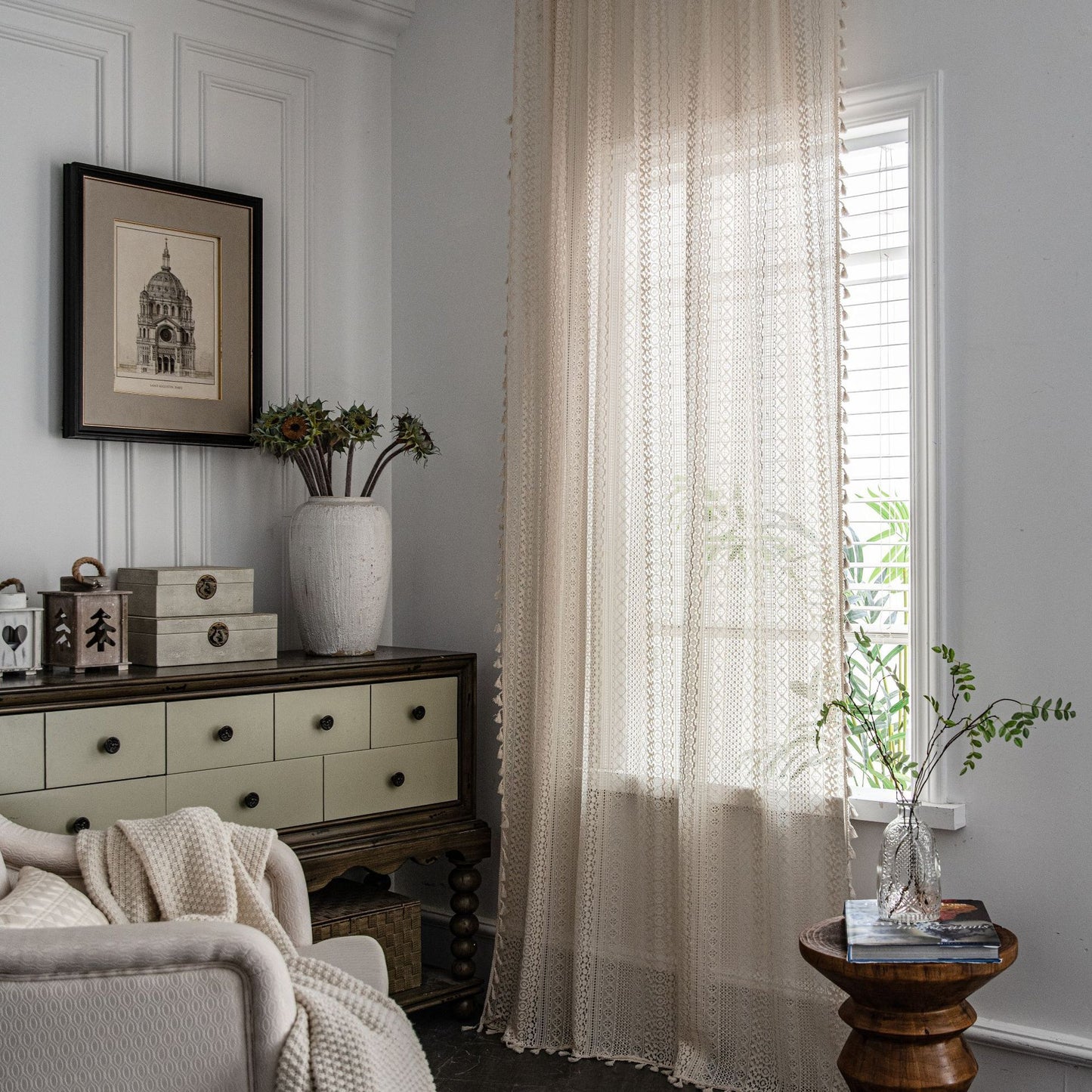 Rustic farmhouse curtains

