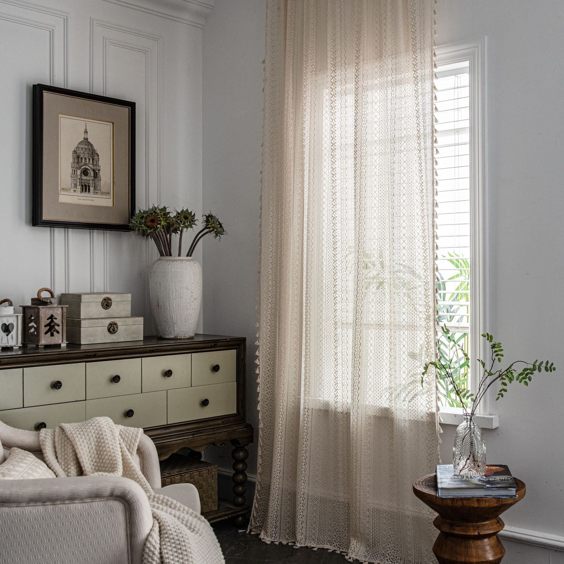 Rustic farmhouse curtains


