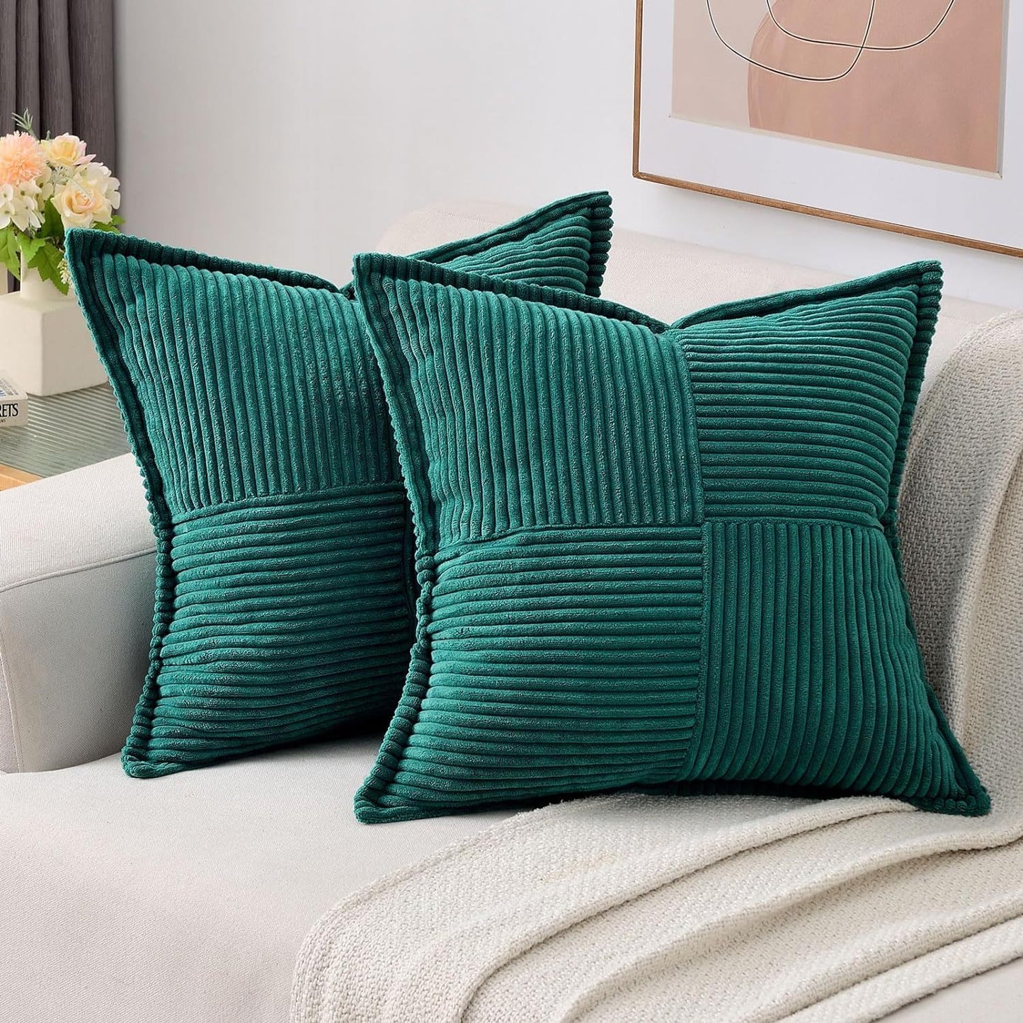 Decorative throw pillow covers