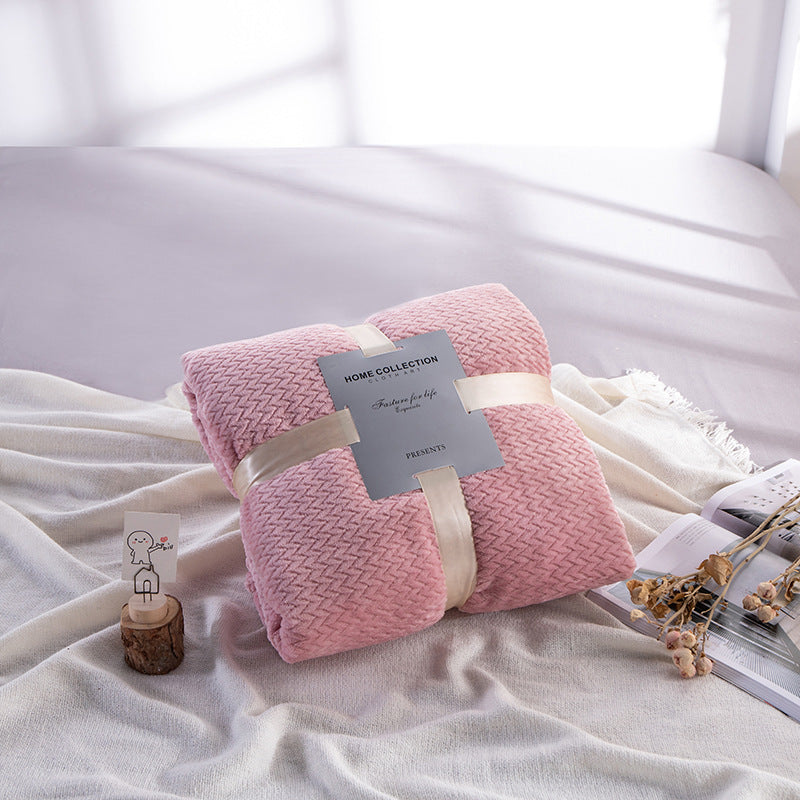 Thick winter throw blanket

Textured flannel sofa blanket