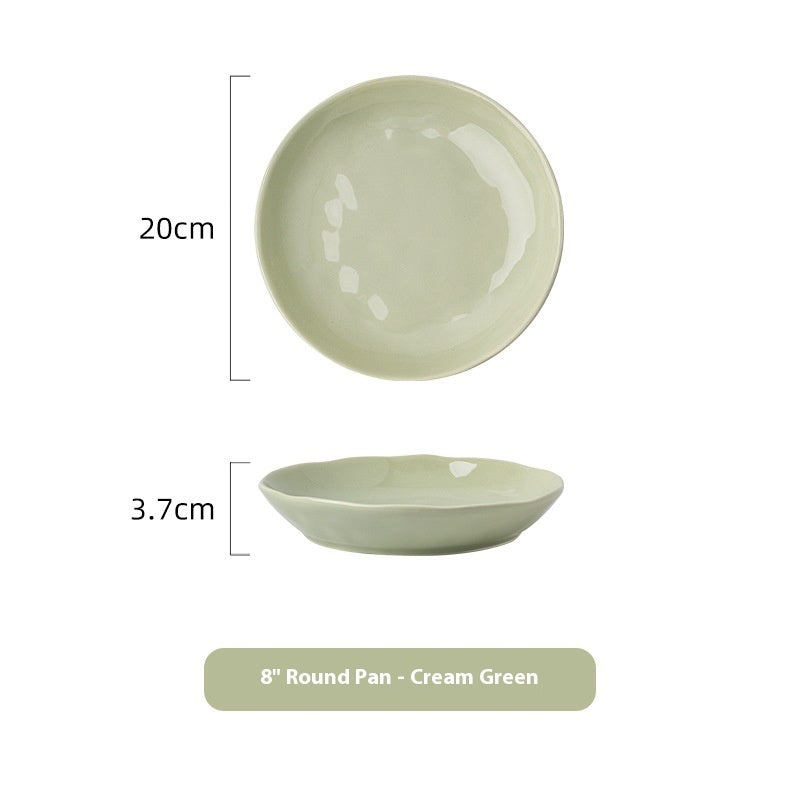 Minimalist Cream Ceramic Tableware Set