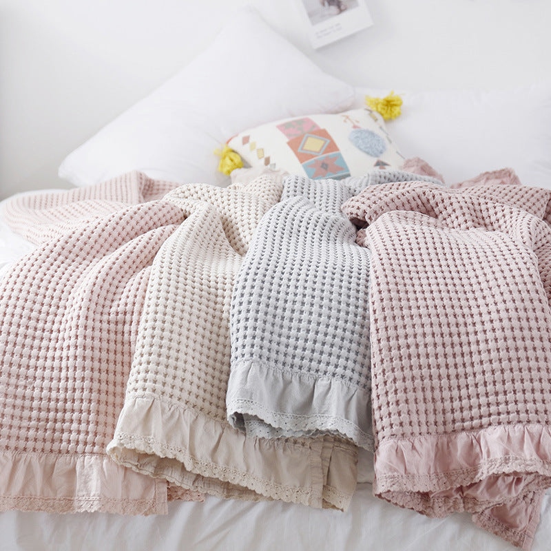 Sofa blanket throw

Lightweight waffle blanket