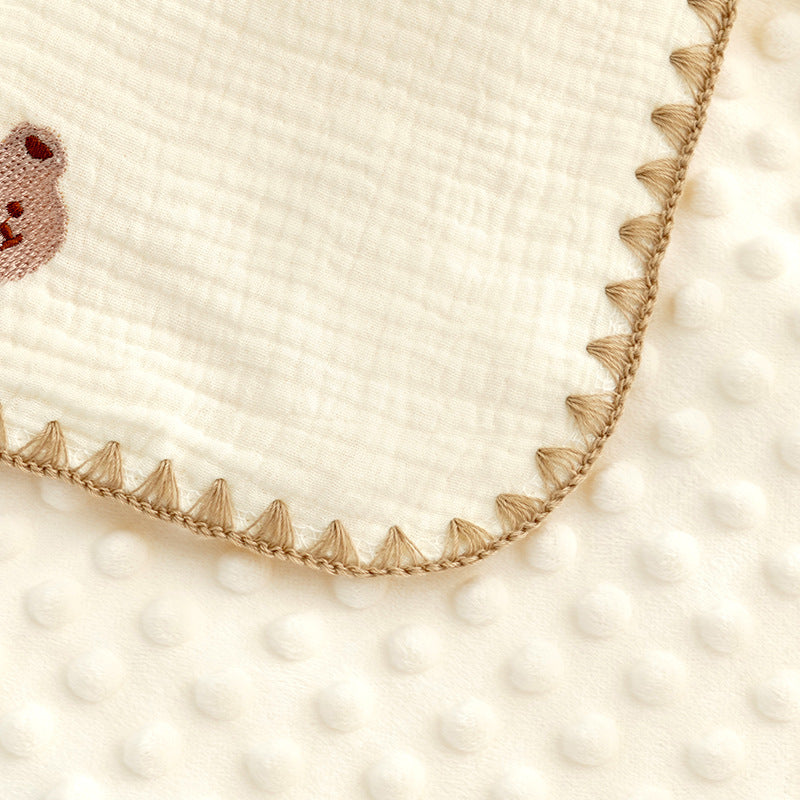 Crepe baby blanket

Newborn soothing blanket

