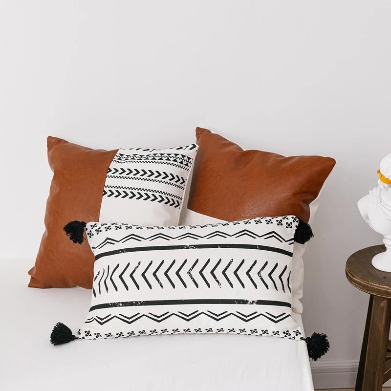 Double sofa cushion on a modern two-seater couch with thick padding and neutral color


