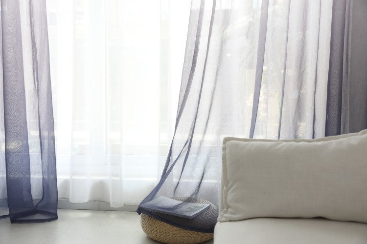 "Stylish Gradient Printed Curtains – Elegant Light-Filtering Screens" - AVENWU