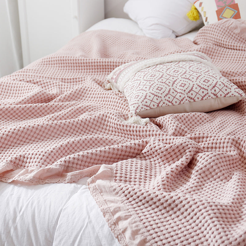 Sofa blanket throw

Lightweight waffle blanket
