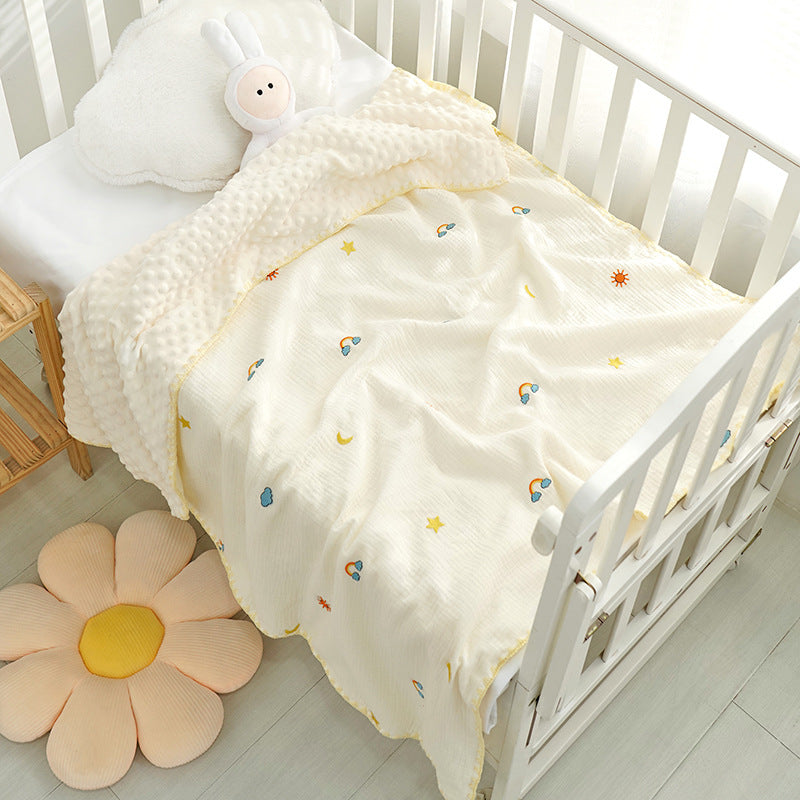 Crepe baby blanket

Newborn soothing blanket

