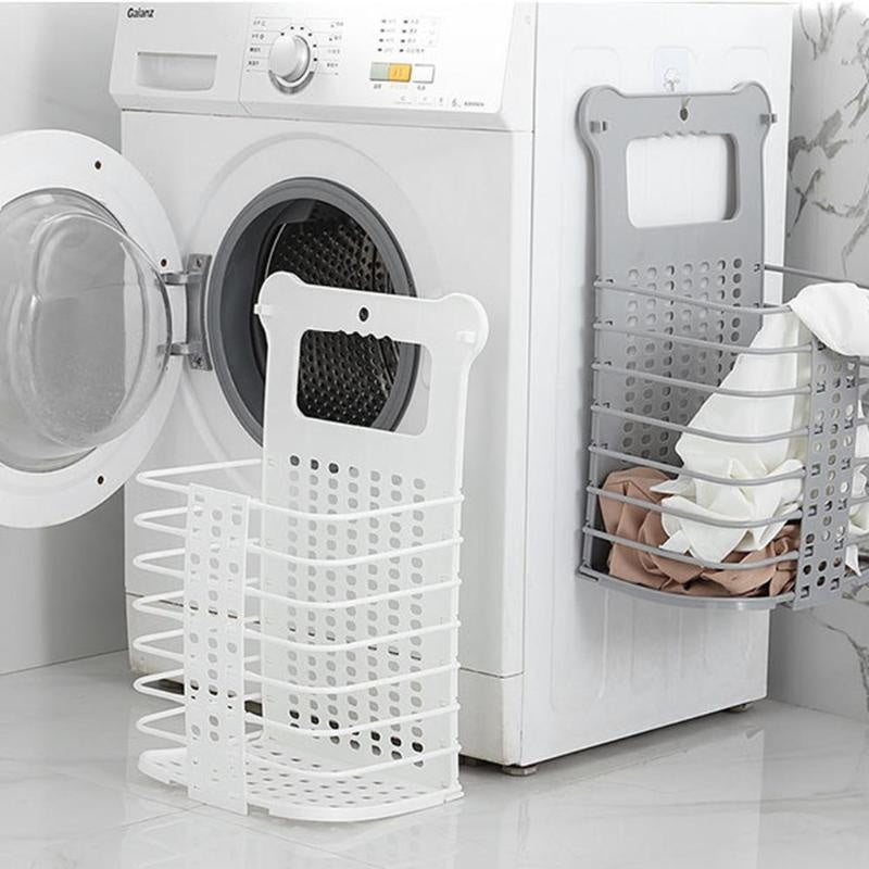 Laundry basket with handle