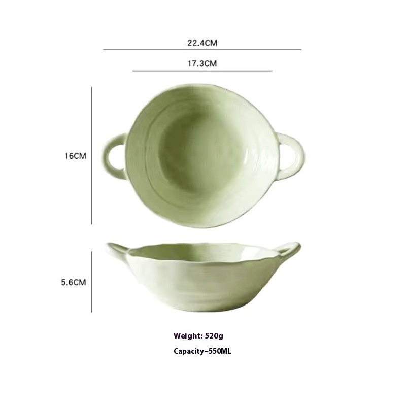 Minimalist Cream Ceramic Tableware Set