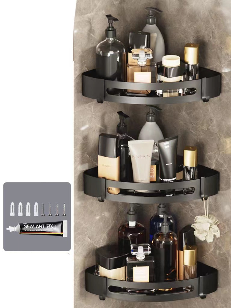 Hanging bathroom storage rack